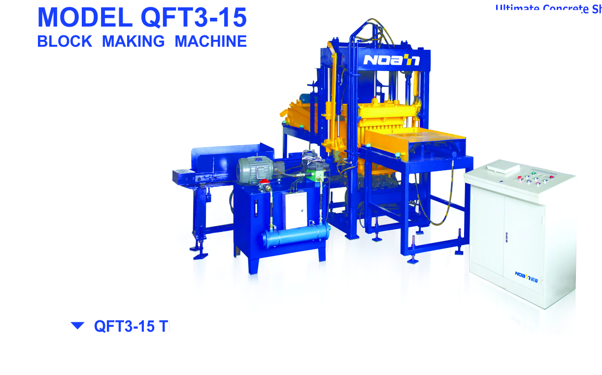 Noah QT 3-15 Block Machine